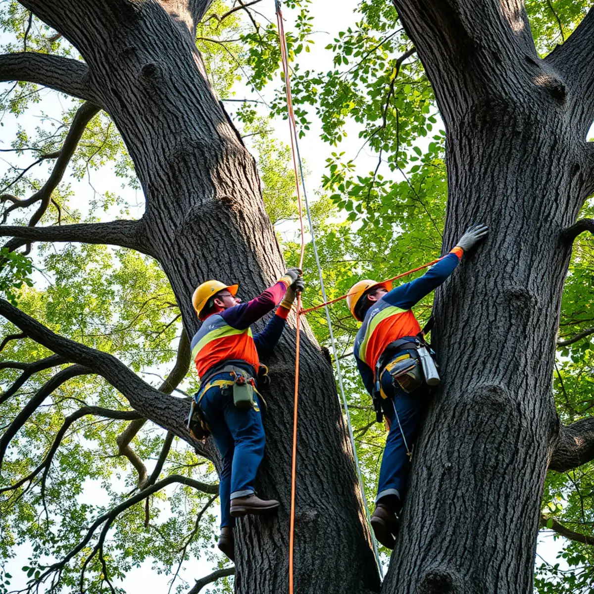 Cabling and Bracing Multi-Trunk Cedar Elms: Preventing Catastrophic Trunk Splitting