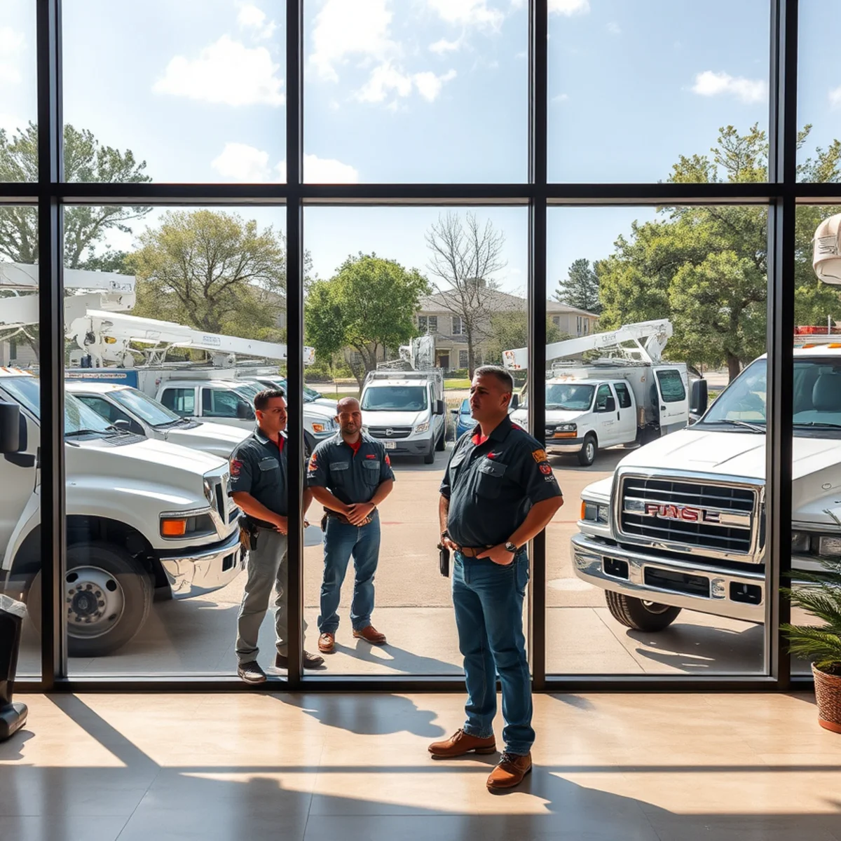 YardaBella service truck dispatched in Lewisville TX
