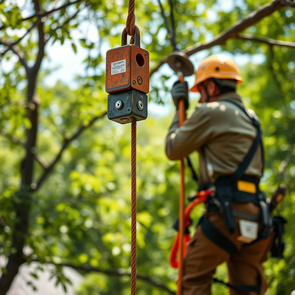 ANSI A300 precision rigging and safety gear for hazardous hanging limb removal in North Texas
