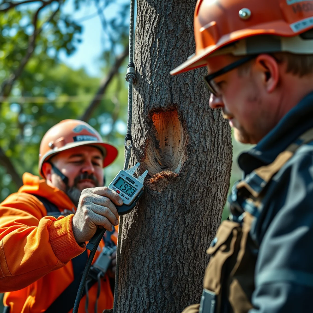 ANSI A300 precision rigging and safety gear for hazardous tree assessment in North Texas