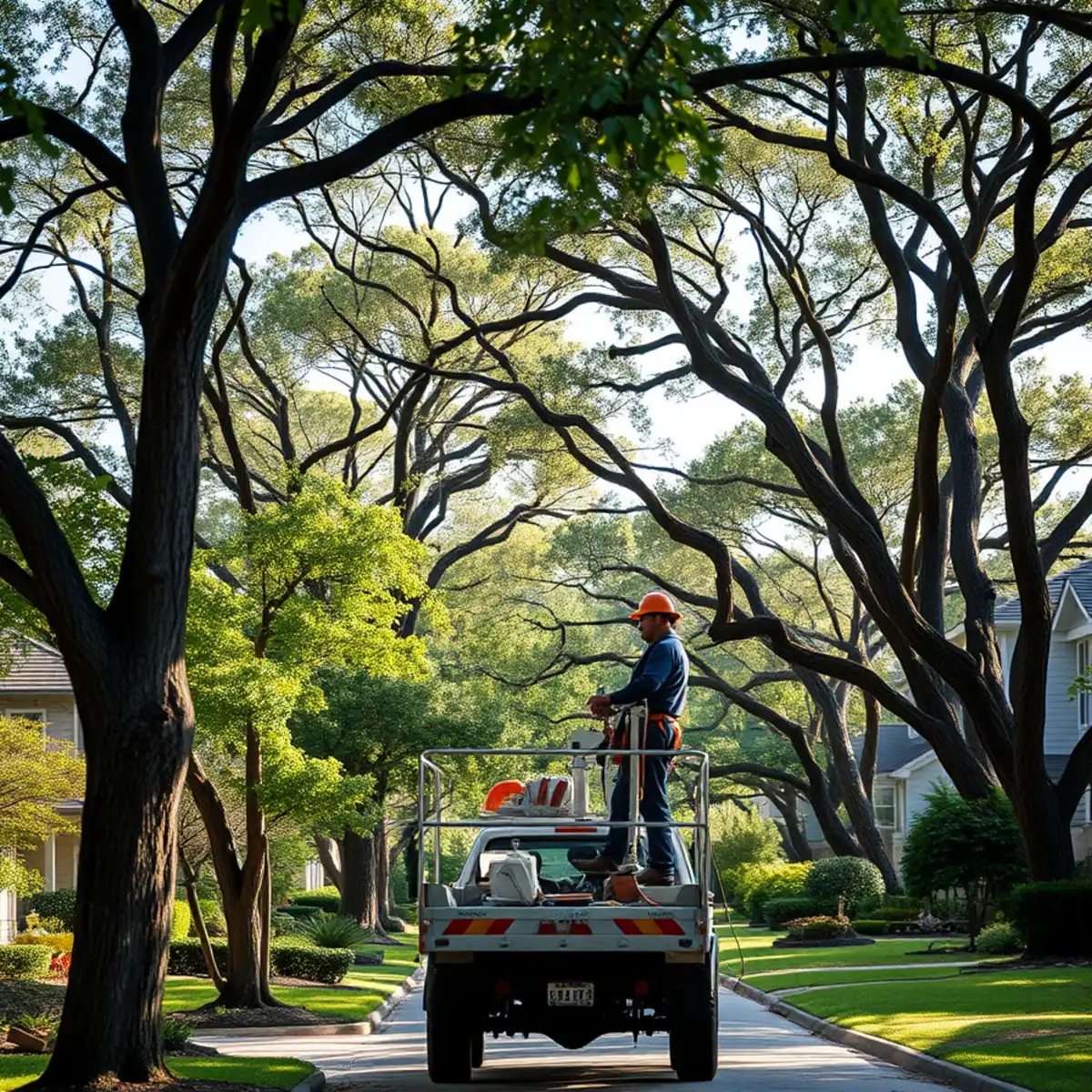 Professional tree care and canopy protection in Double Oak TX