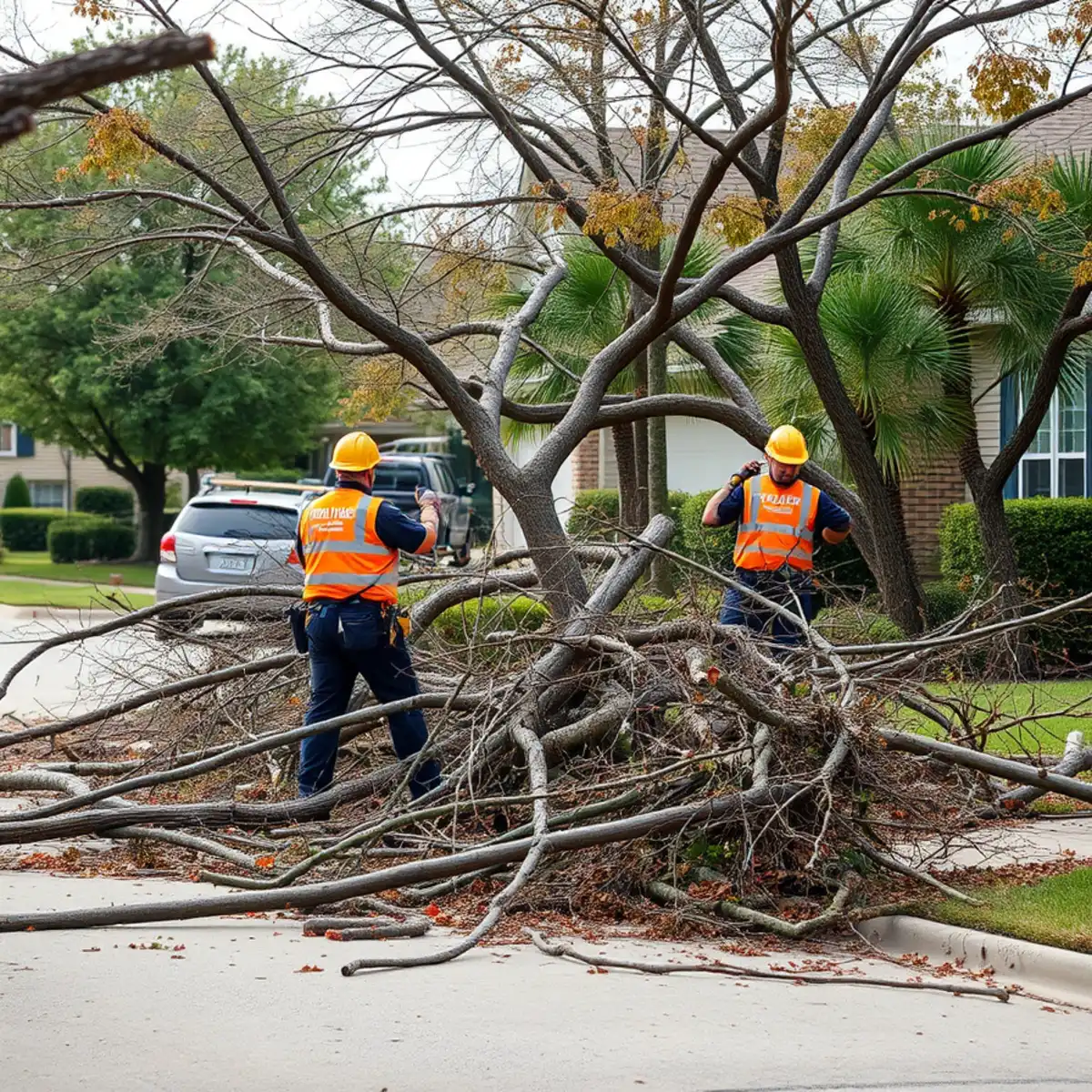 Storm Damage Tree Cleanup in Lewisville TX - YardaBella Home Services