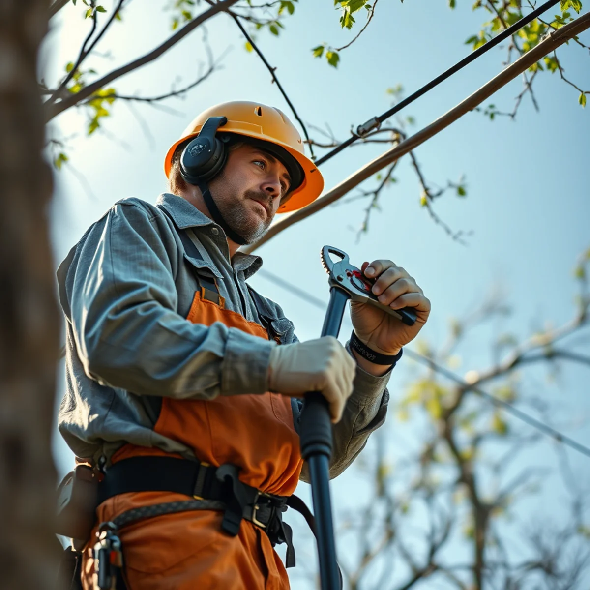 Certified tree care specialist performing tree trimming & pruning in Lewisville TX